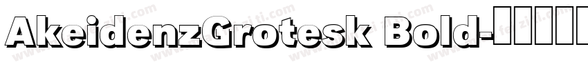 AkeidenzGrotesk Bold字体转换